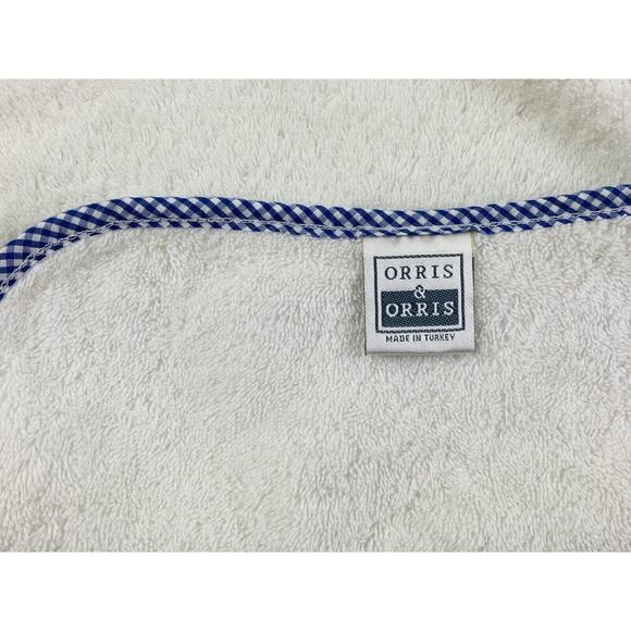 Blue White Towel Orris And Orris 50x27 Made in Turkey Flower 100% Cotton Checker - Picture 7 of 8